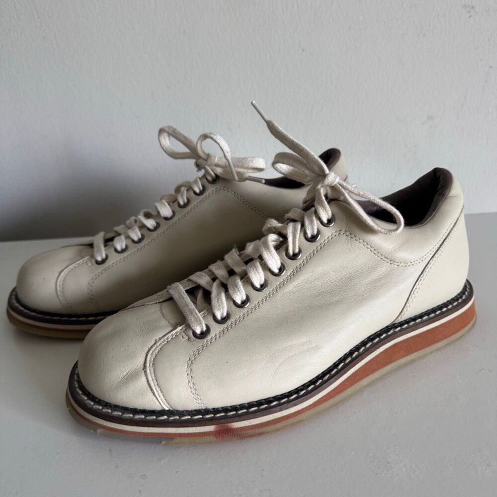 Hyde Women’s Leather Bowling Shoes Size10 Crème - Picture 3 of 8